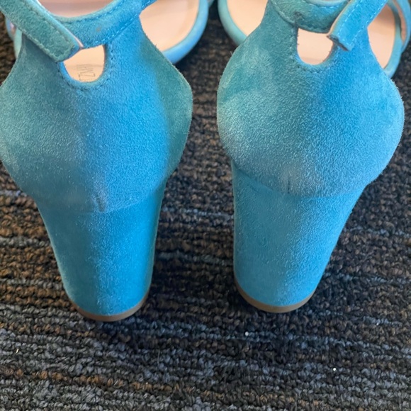Stuart Weitzman block heel turquesa 8.5 - Picture 6 of 13